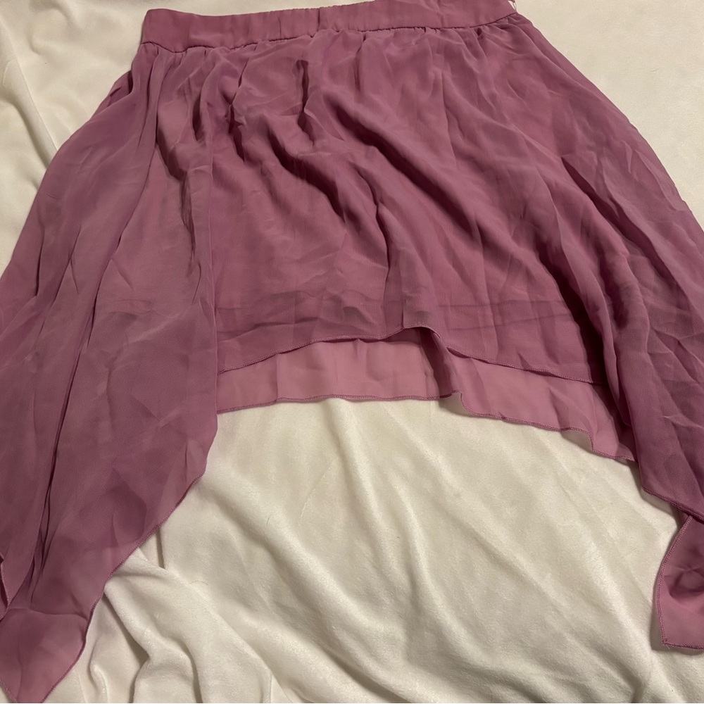 Charlotte Russe Mauve High Low Skirt